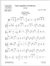 Suite Populaire Brésilienne - VILLA-LOBOS - Partition - Guitare